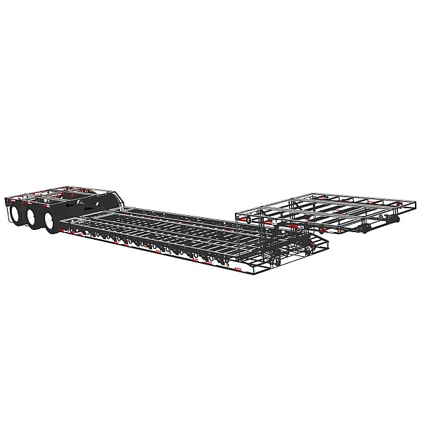 fontaine renegade lowboy extendable 3d model - Fontaine LXT40 Renegade extendable lowboy by bansheewoj